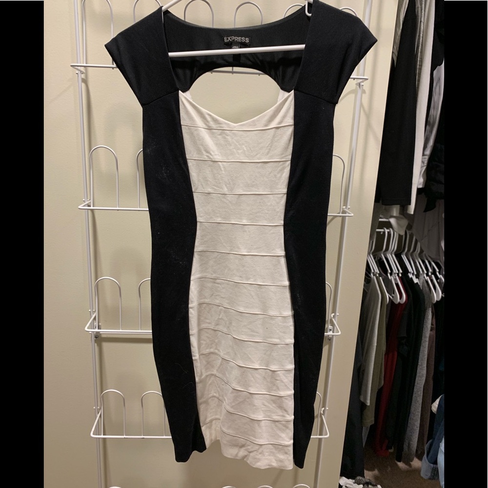 Black and White cocktail dress